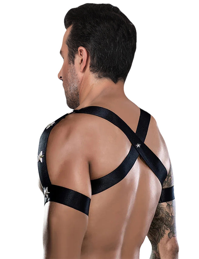 Oh Yeah - Harness Uomo in Ecopelle con Stelle