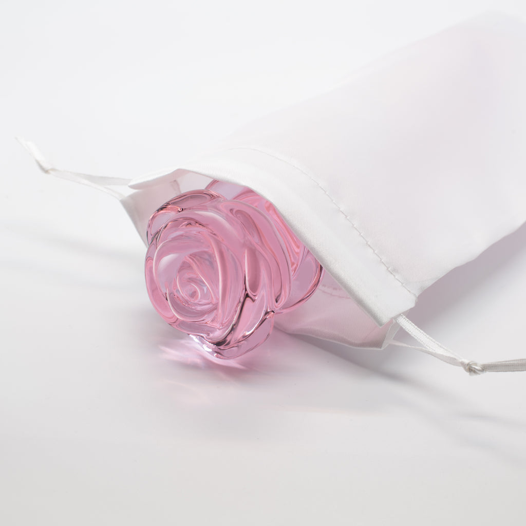 DILDO G-SPOT IN VETRO ROSA GLASS