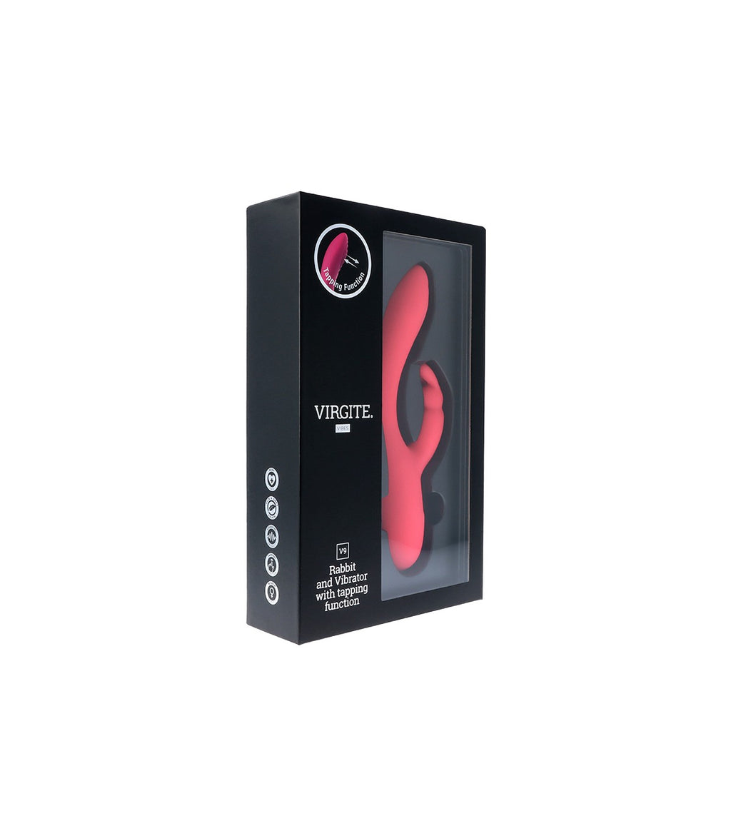 VIBRATORE RICARICABILE ROSA V9 A TAPPING