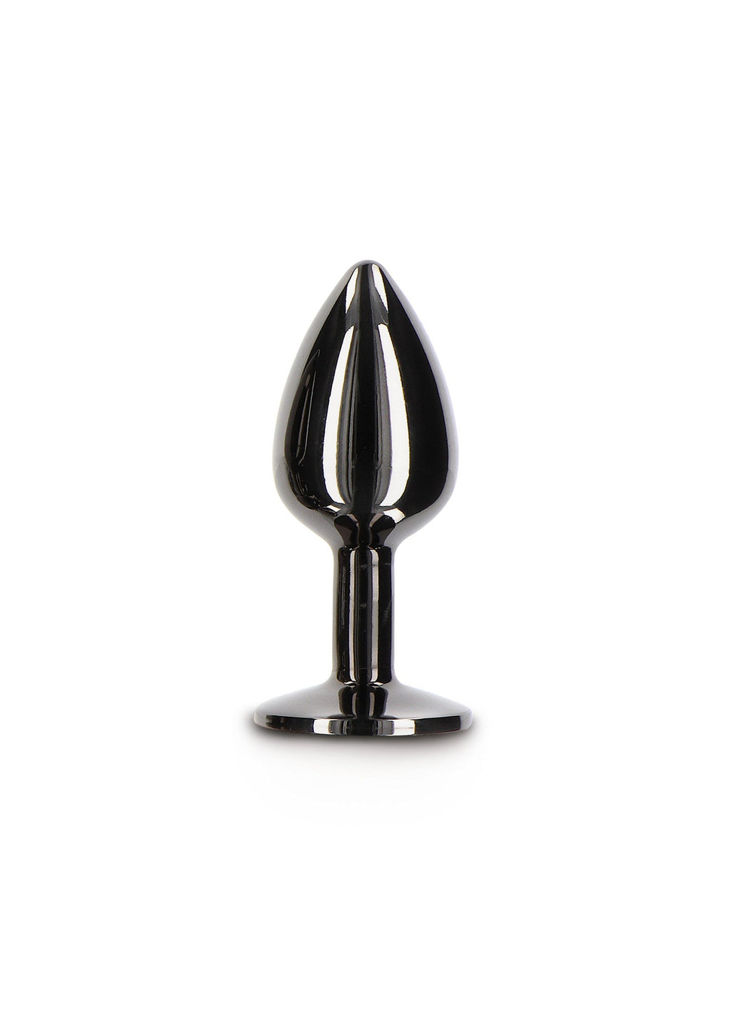 Plug anale con gioiello di diamante S nero