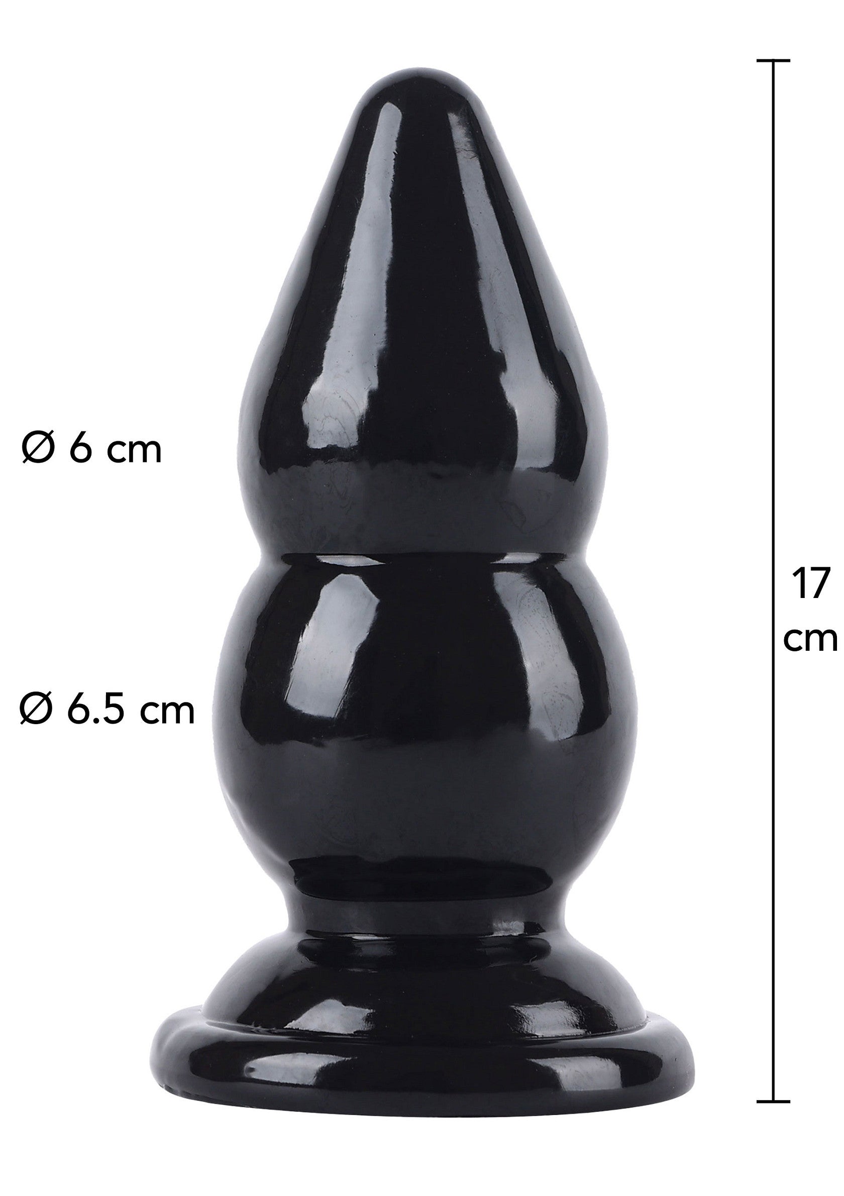 Palline anali grandi 17 cm nere