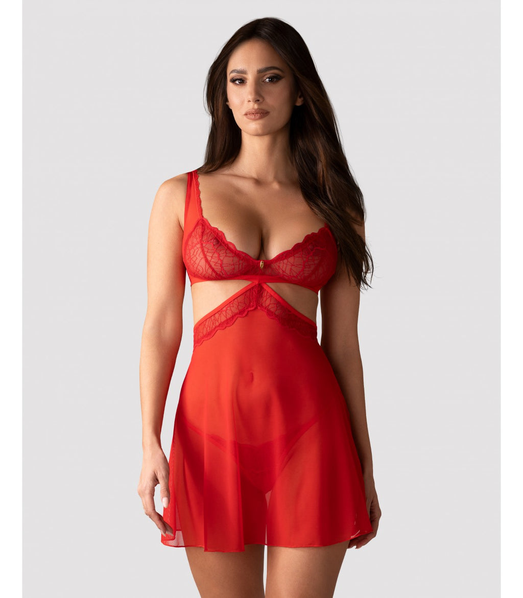 CUPIDE DESIR BABYDOLL E PERIZOMA L/XL