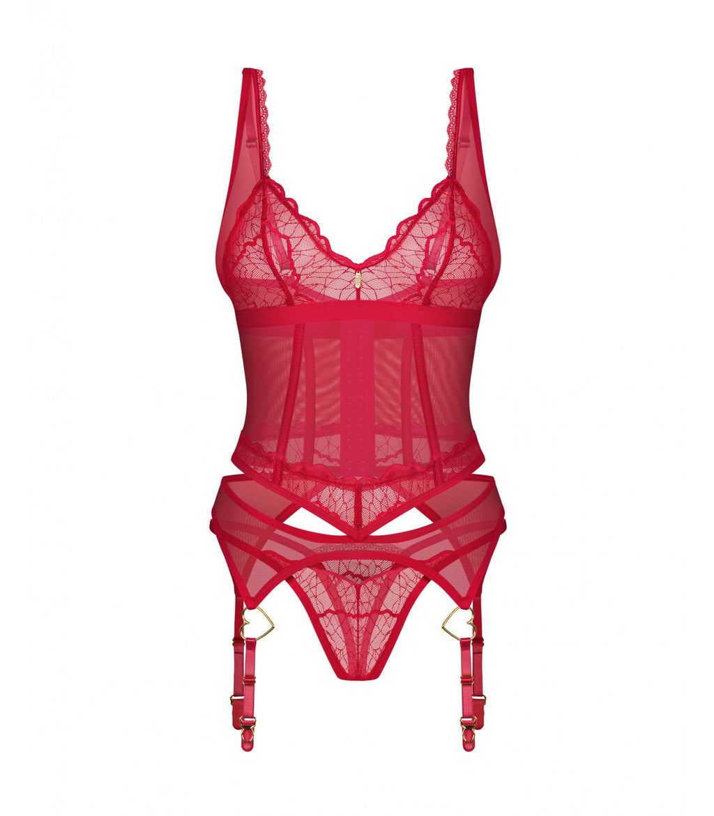 CORSETTO E PERIZOMA CUPIDE DESIR S/M